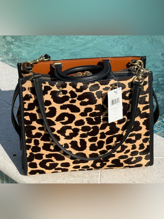 Coach Handbags - NWT Coach 1941 Rogue 30 Leopard Haircalf Glovetanned Leather CN980 Rare